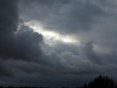 Herbsthimmel am frühen Abend